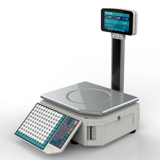 Mesin Timbangan Dfa Digital Merc Smart 7 Mencetak label, struk, dan jumlah total berat barang