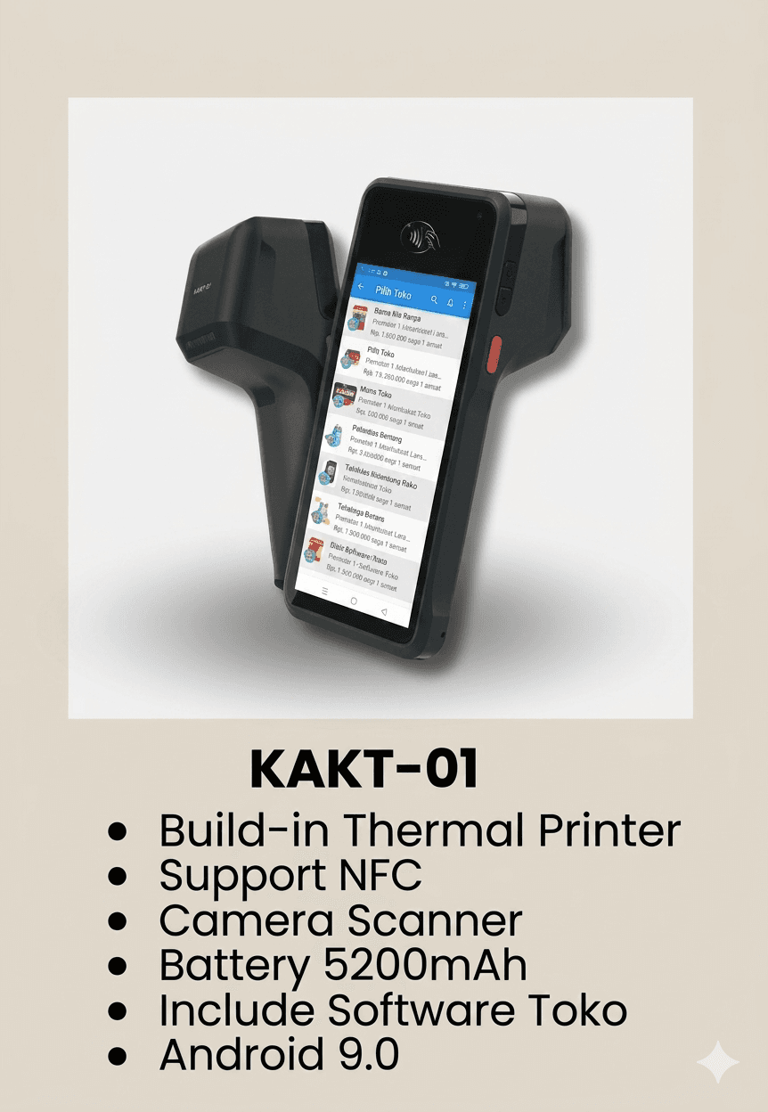 KAKT-01: POS Android Praktis untuk Transaksi Cepat dan Efisien