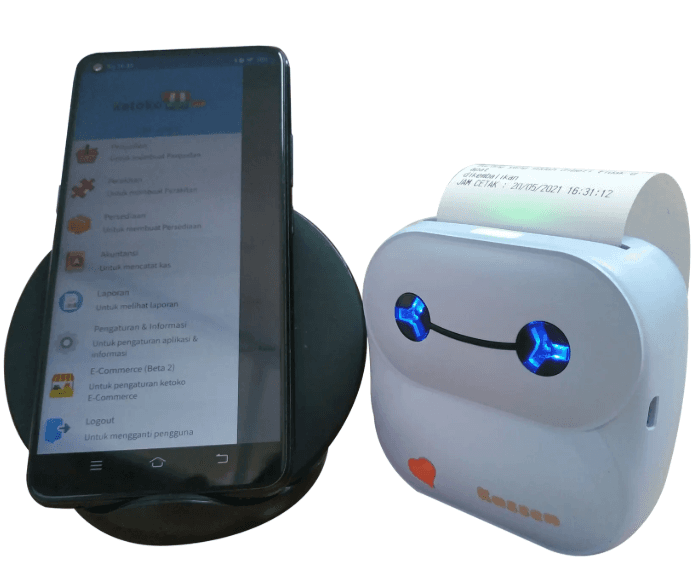 Mobile Printer Kassen PP 203: Printer Thermal Bluetooth Portable untuk Cetak Struk dan Label di Mana Saja