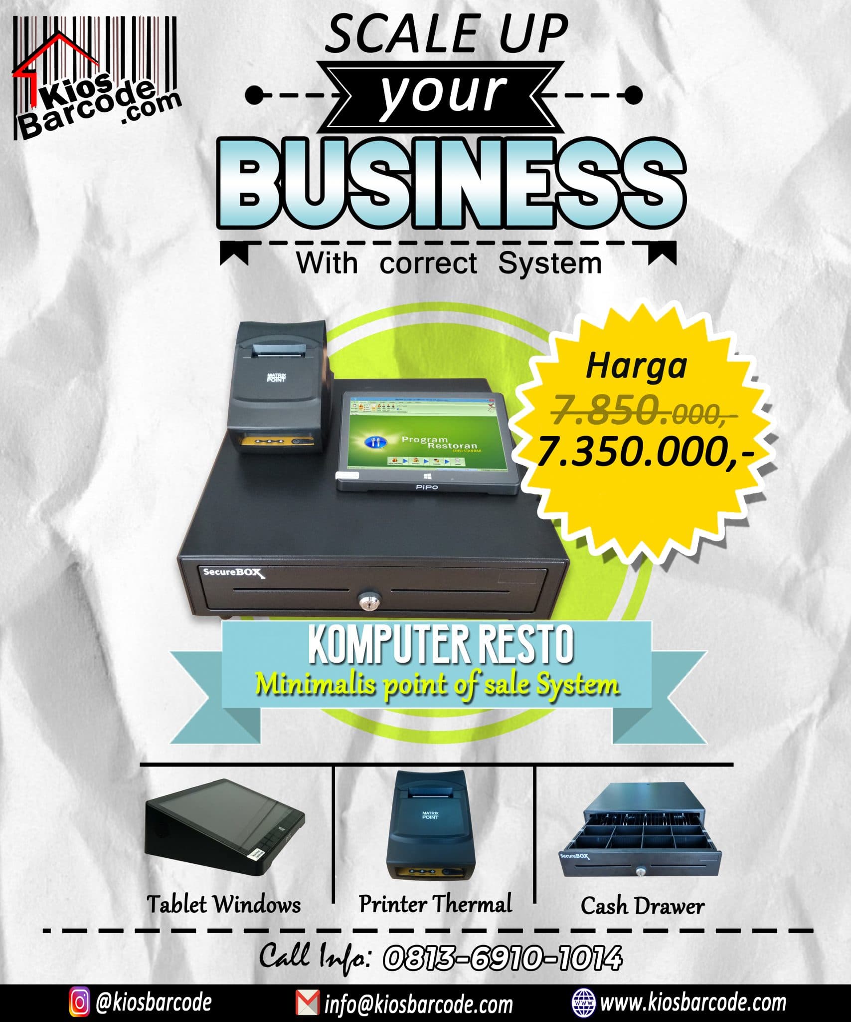 Promo Perangkat Kasir Minimalis Untuk Resto Efektif dan Ekonomis