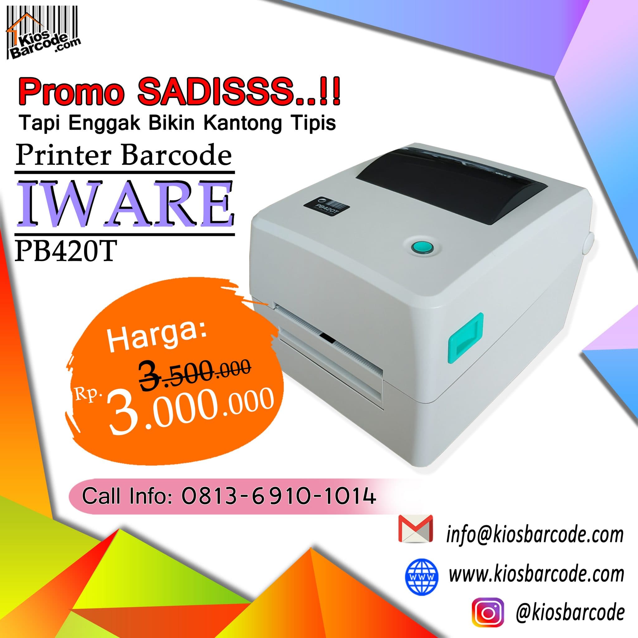 Promo Printer Barcode IWARE PB420T