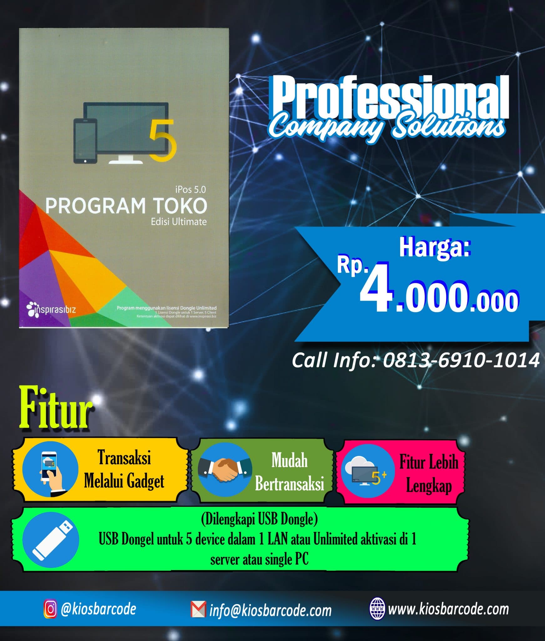 Jual Program Toko IPos 5 Ultimate 100% Original