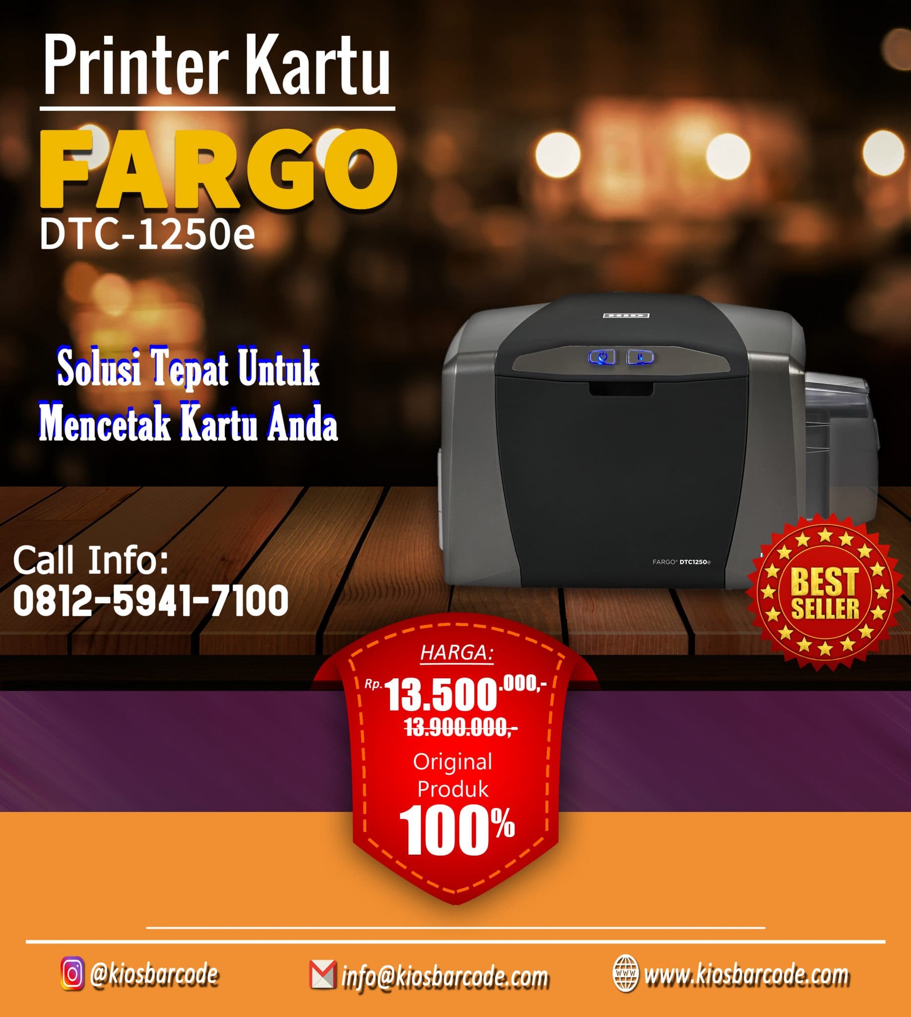 Jual Printer DI CARD Rongta DTC 1250e