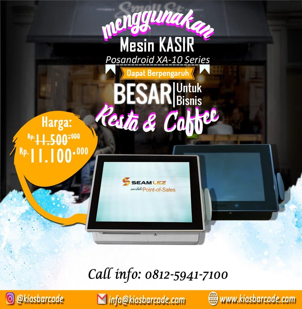 Promo Mesin Kasir PosAndroid XA 10 Minimasil dan Simpel