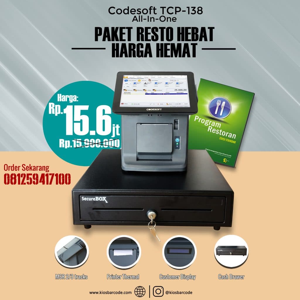 Spesial Promo Paket Komputer Kasir RESTORAN dan COFEE