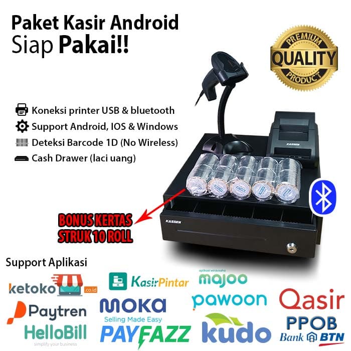 Paket Mesin Kasir Android Siap Pakai Support Semua Apk POS