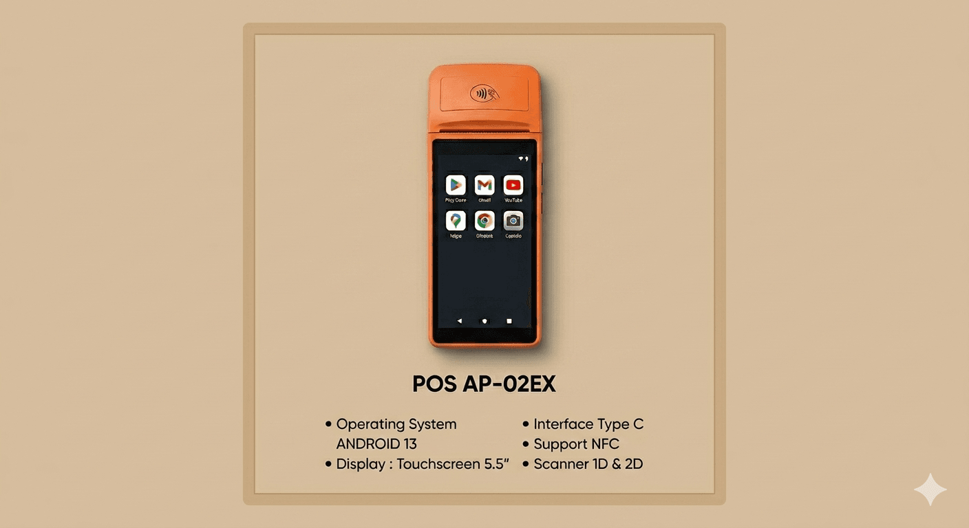 POS AP-02EX: POS Android Terbaru dengan Performa Cepat dan Layar Responsif
