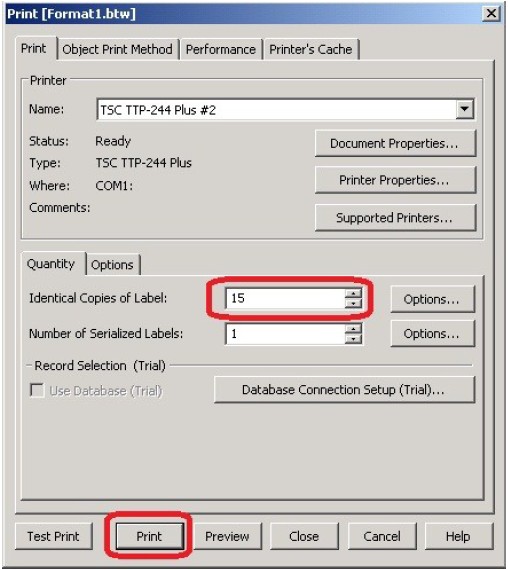 cara setting label agar hasil cetak pas di tengan 4