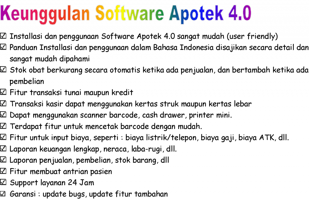 jual software apotek dan klinik