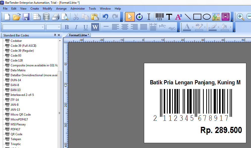 Ini Cara Membuat Label Harga Barcode Pada Rak Toko Bagian ke2