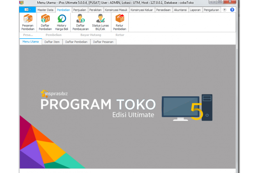 Software Toko IPos 5.0 Edisi Ultimate - Kios Barcode