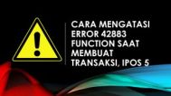 Cara Mengatasi ERROR 42883 IPOS 5.0