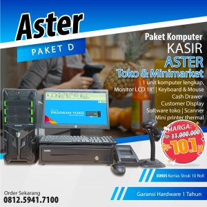 Mesin Kasir Aster (Paket D)