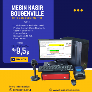 Mesin Kasir Bougenville Type C Siap Pakai