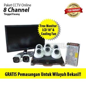 Paket CCTV Online ASOKA 8 Channel