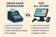 Perbedaan Mesin Kasir Standalone dan All-in-One