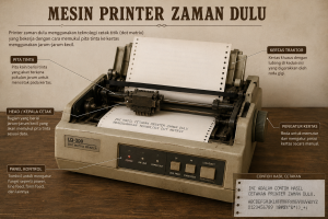 Mesin Printer Zaman Dulu